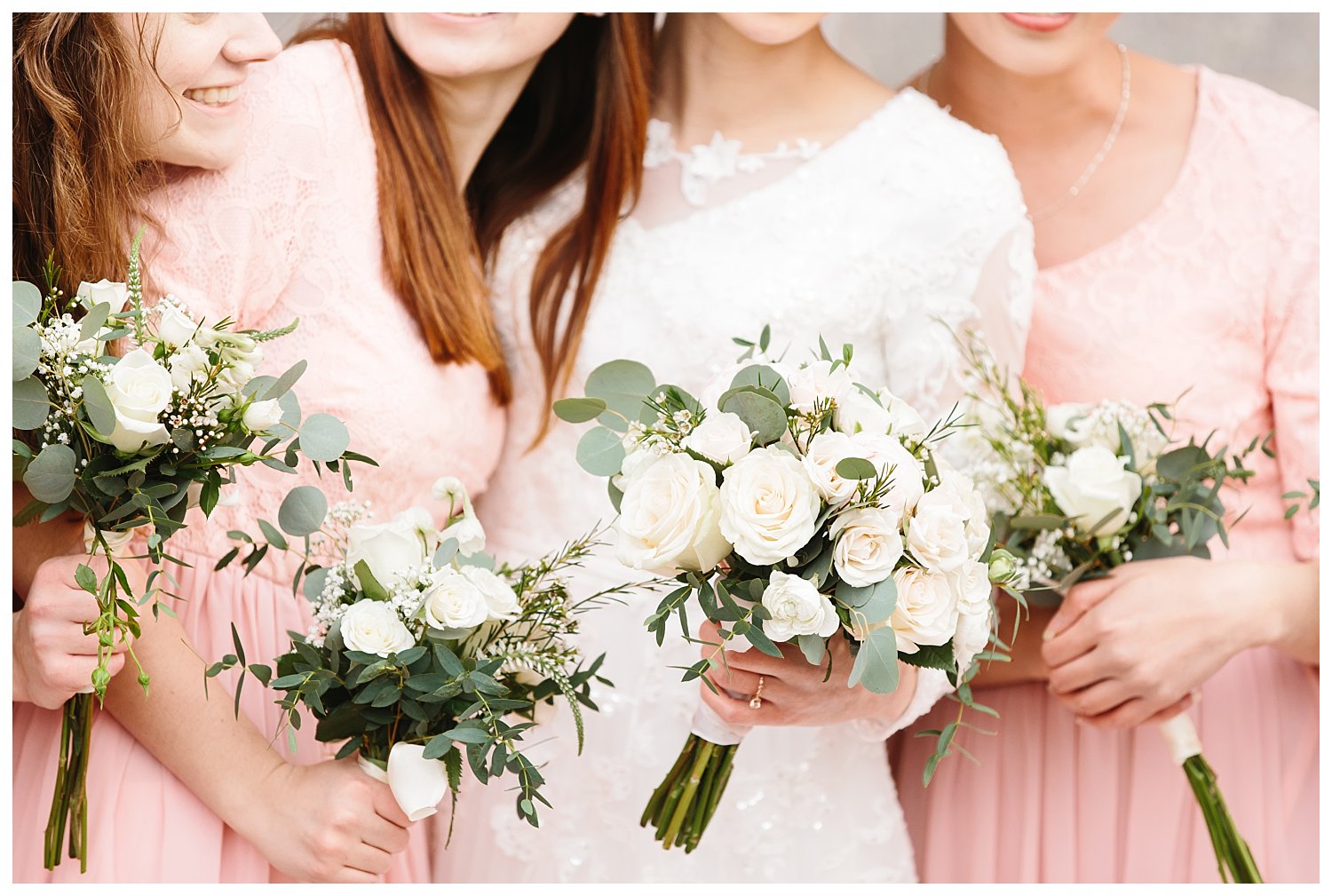 blush wedding bouquets