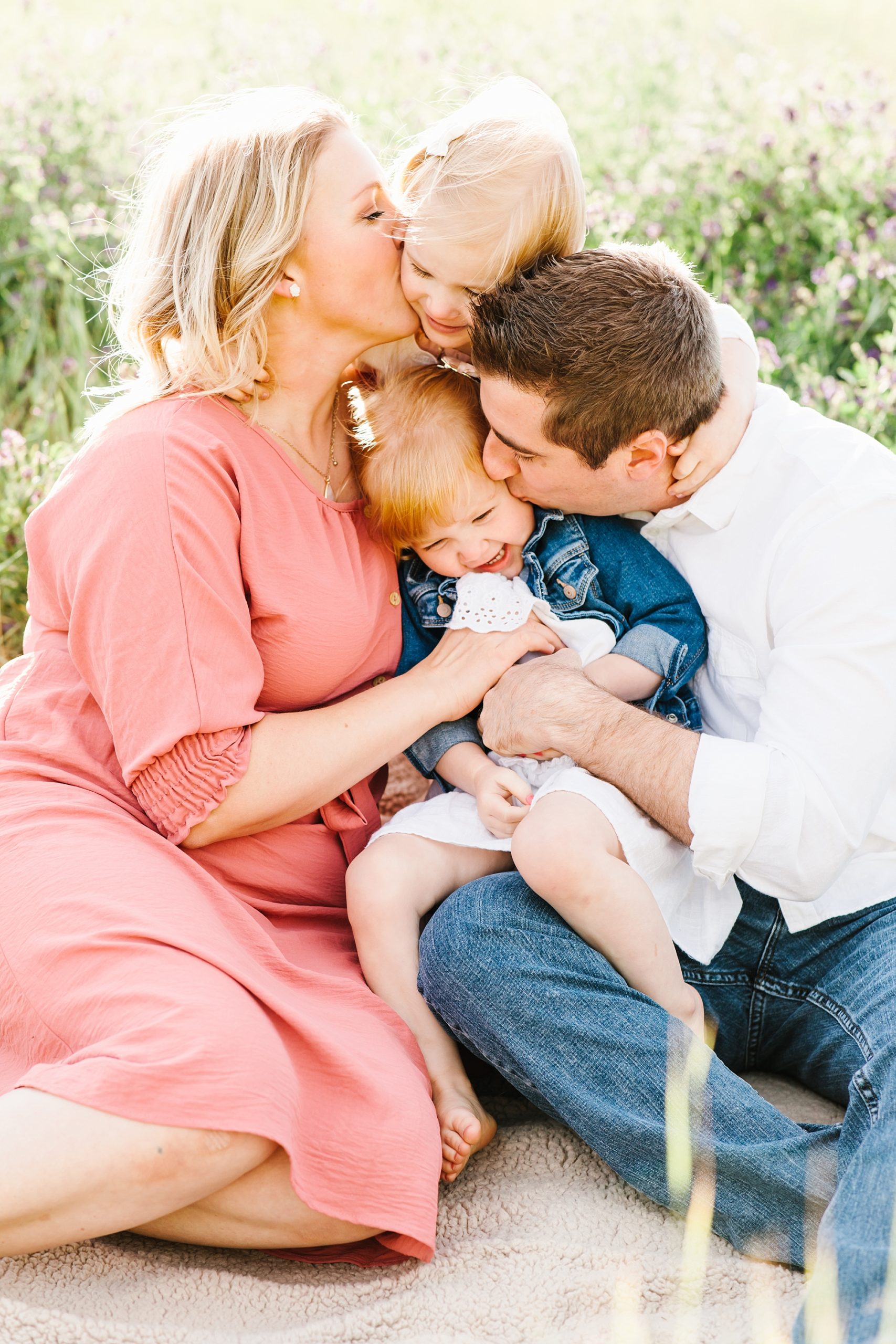 Family session at Tunnel Springs Utah