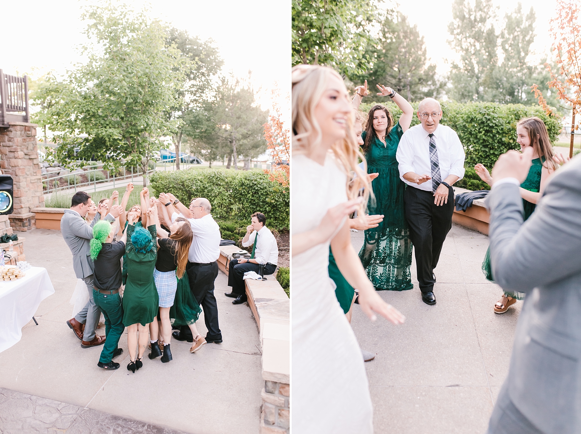 Dance parties at wedding receptions