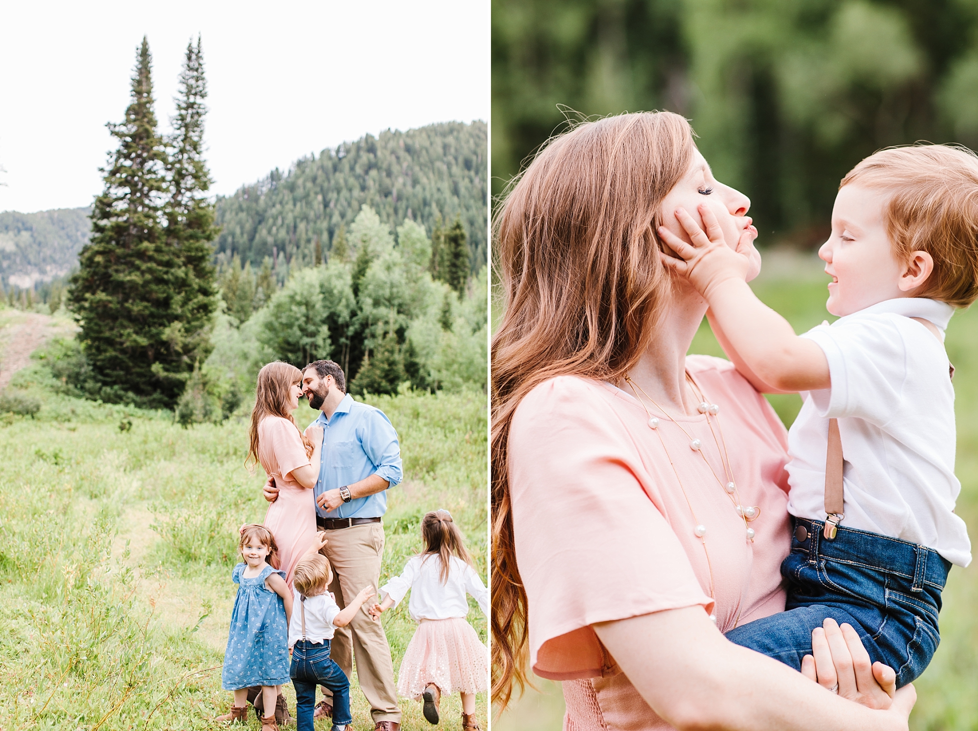Family photos in the Utah mountains