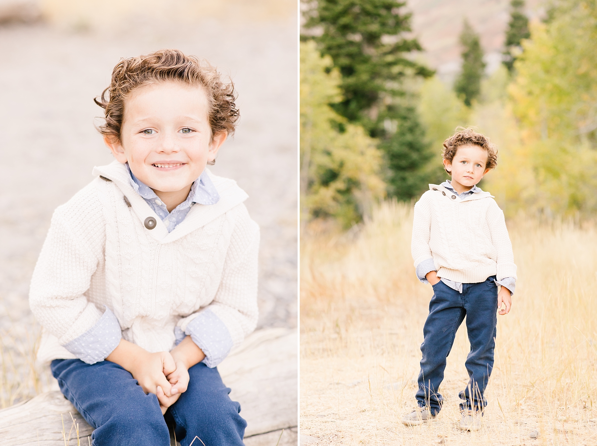 Getting your outfits together for family photos can be so hard! Layering is one of my favorite ways to bring some more texture and visual interest into the photograph.