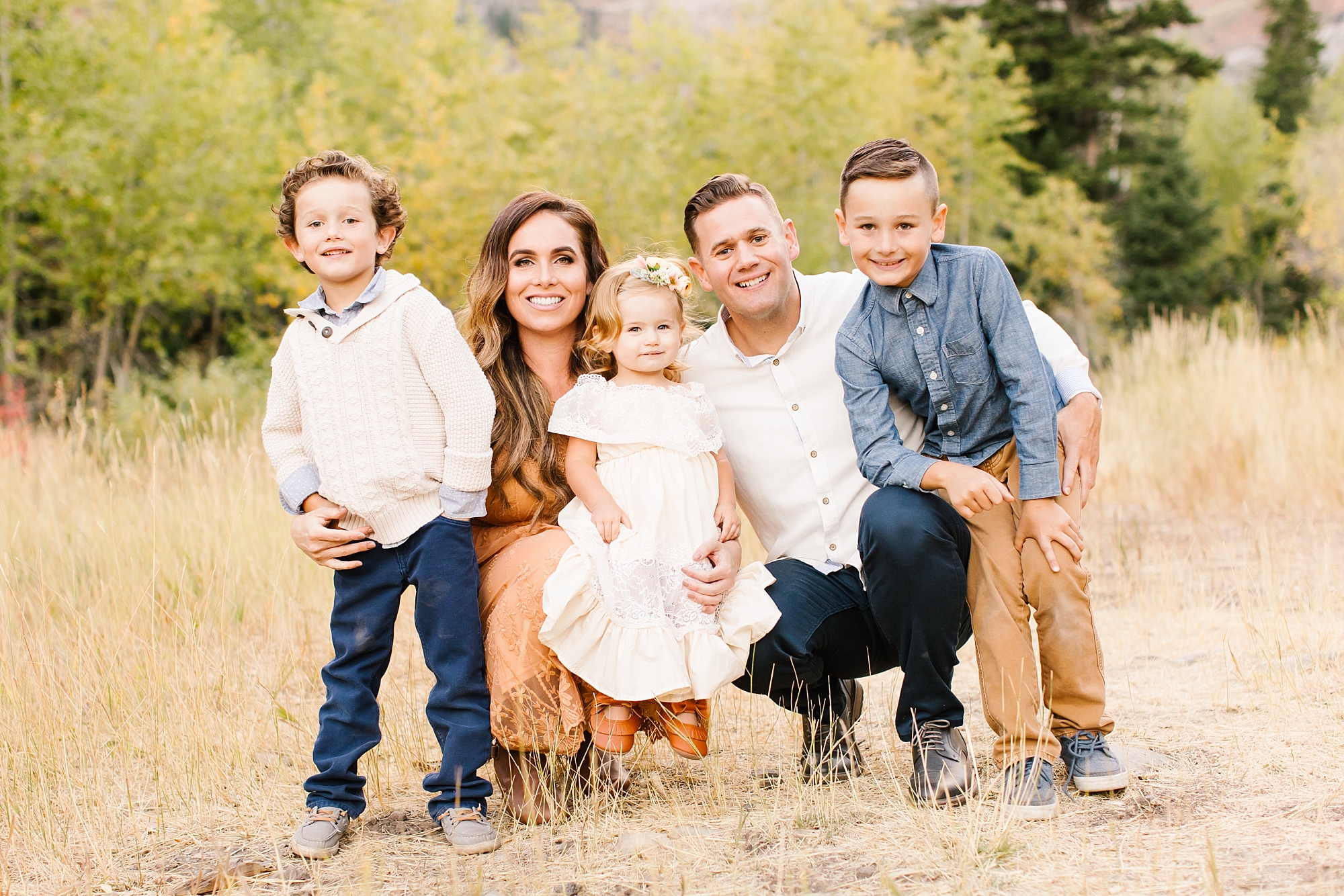 Fall family session in Provo canyon, Utah