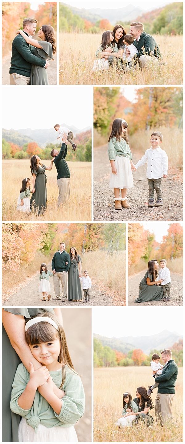 Coordinating the look for your Elegant Utah Fall Family Session