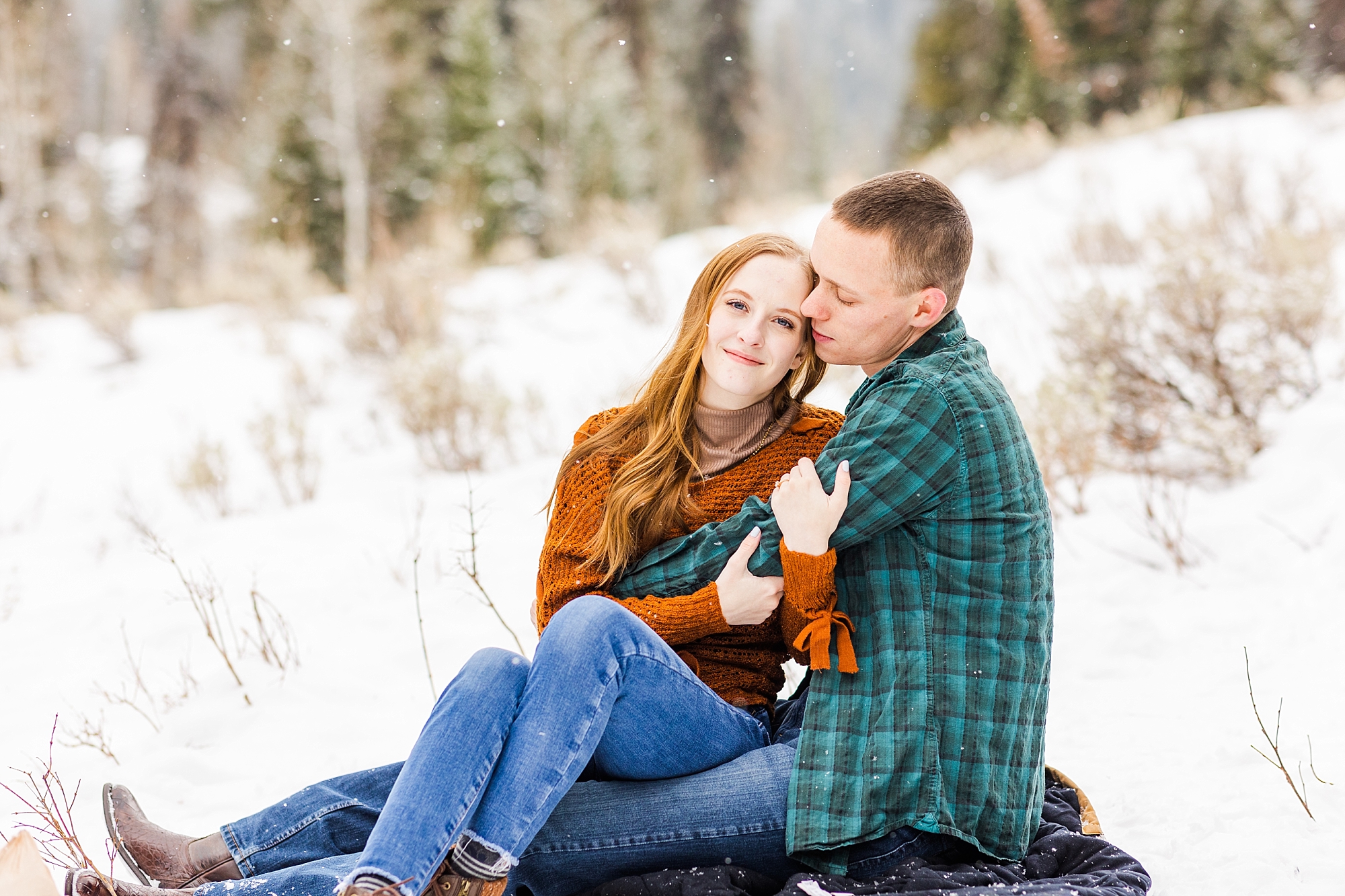 Big Cottonwood Utah Winter Engagements
