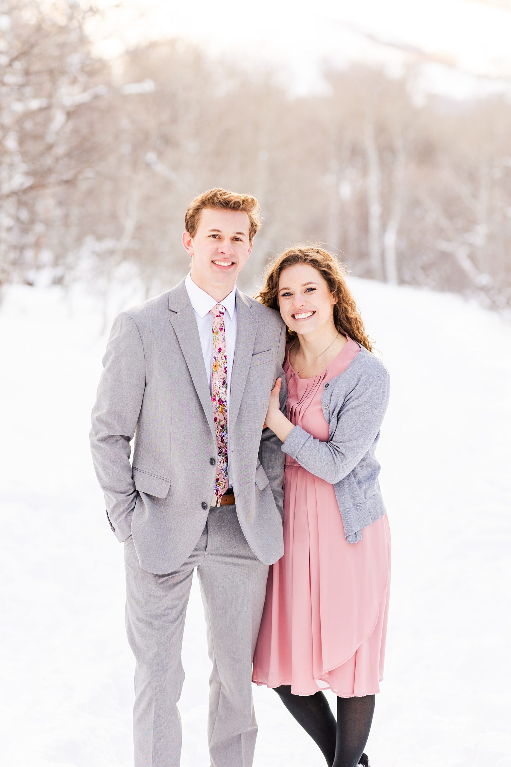 Utah engagement session in the winter