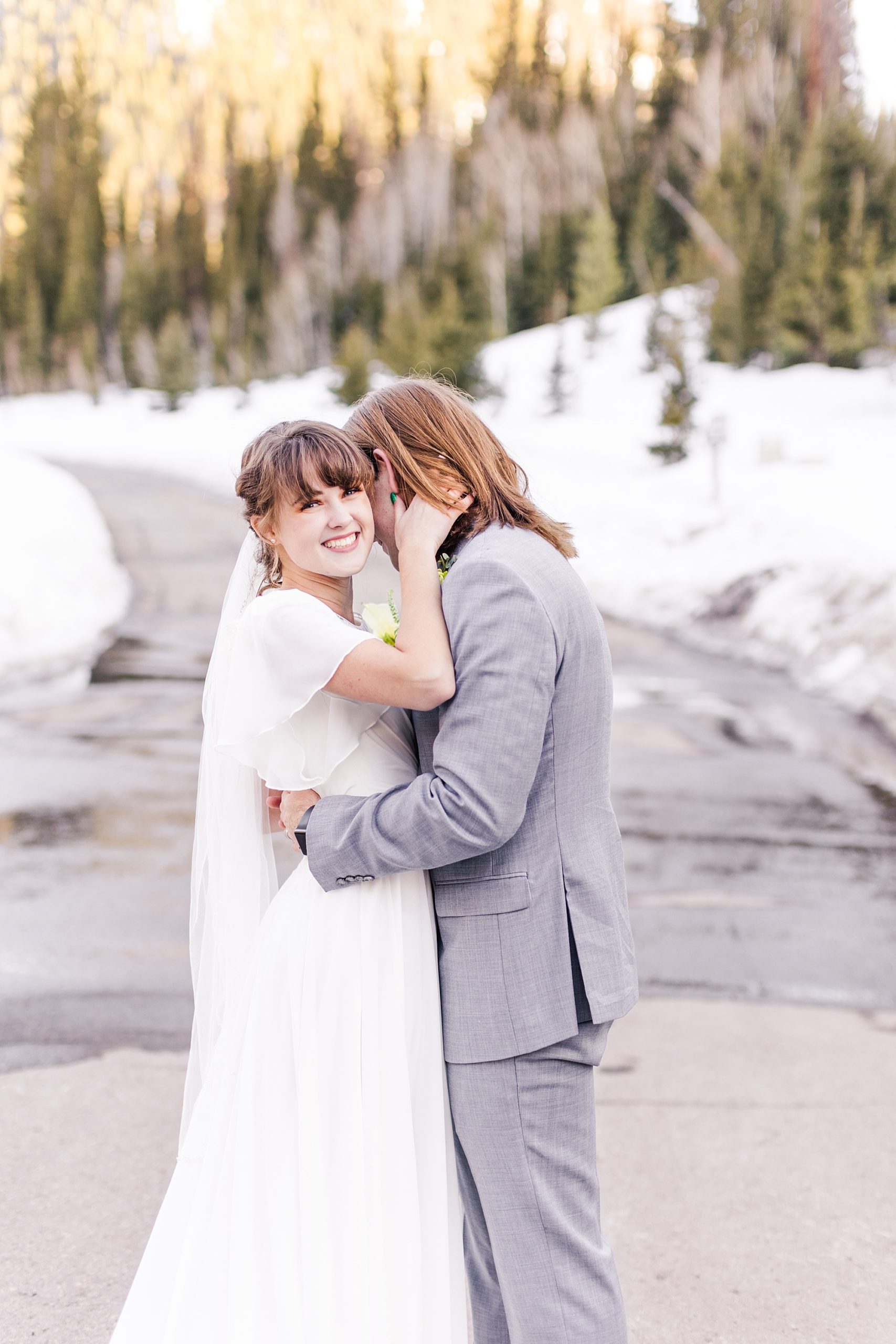 Wedding formals in the Utah mountains