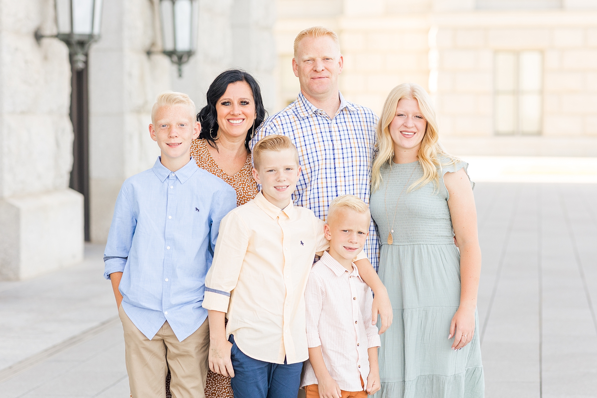 Salt Lake Family Photography at the State Capitol