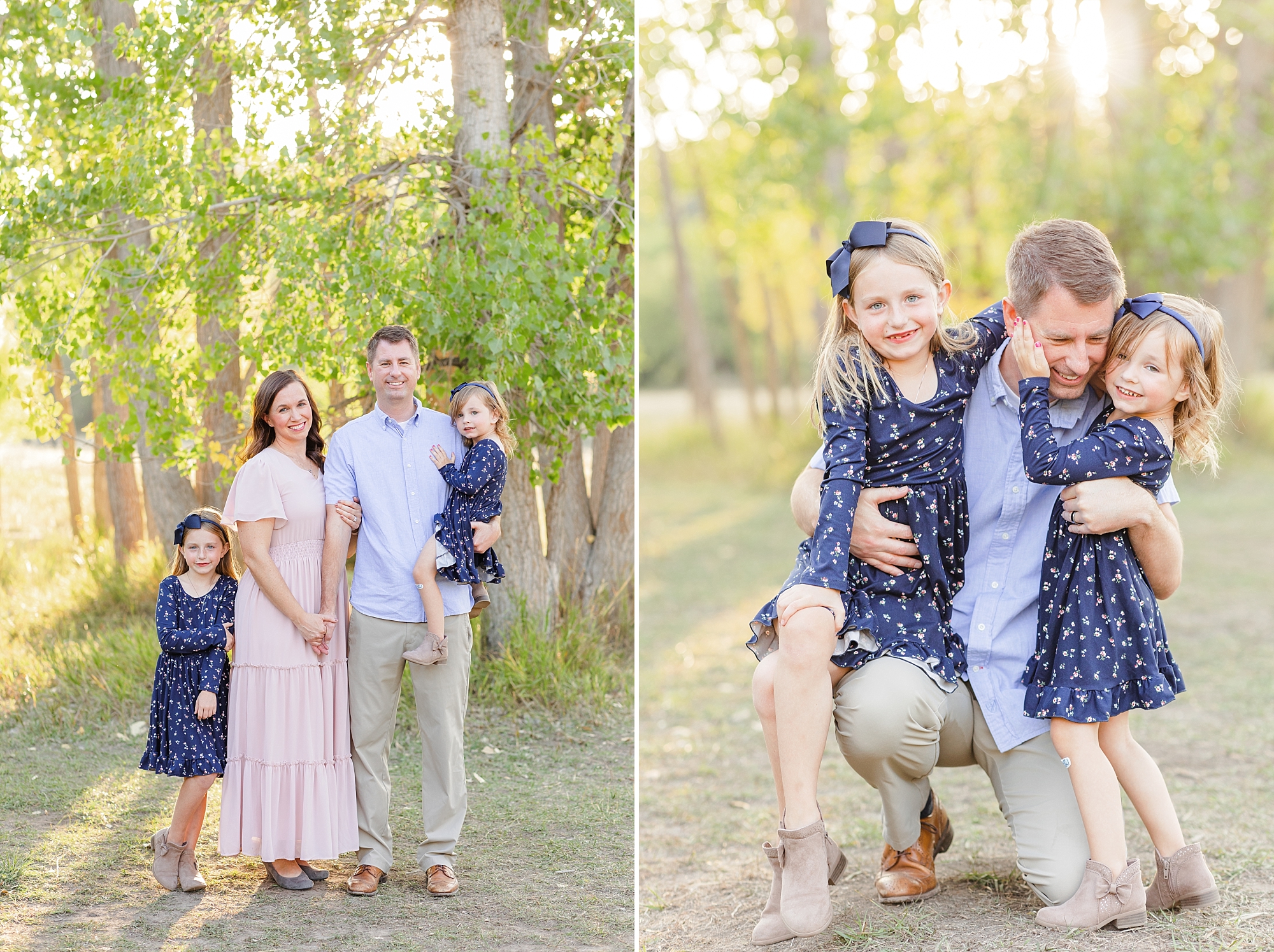 A Glowy Summer Evening Family Portrait Session