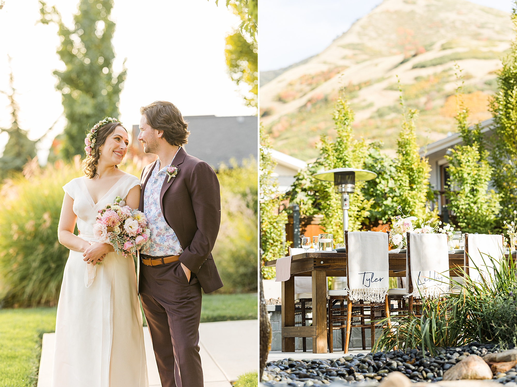 Intimate wedding in Utah