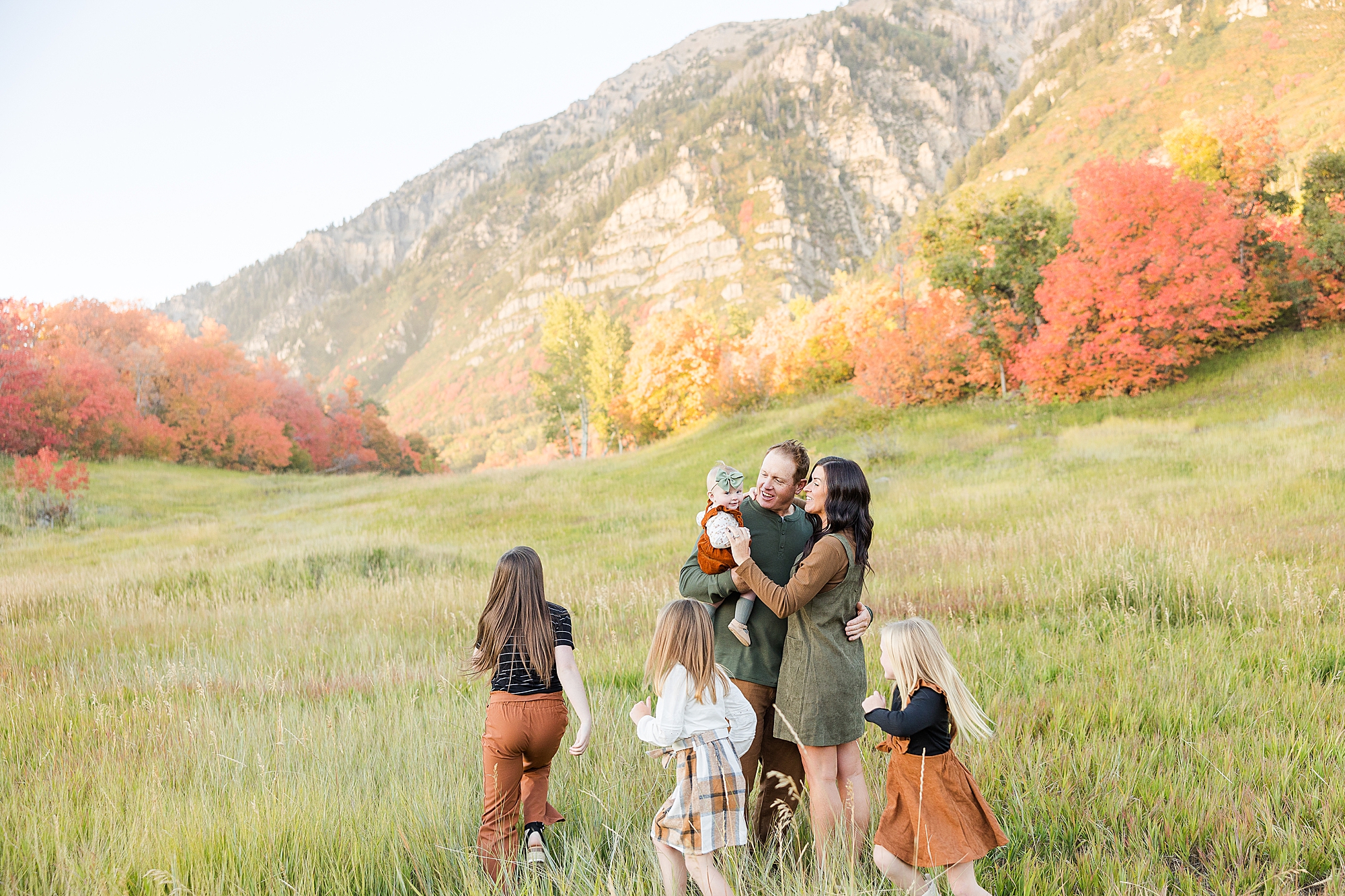 Provo Canyon makes for the most incredible fall backdrop for your family photos.