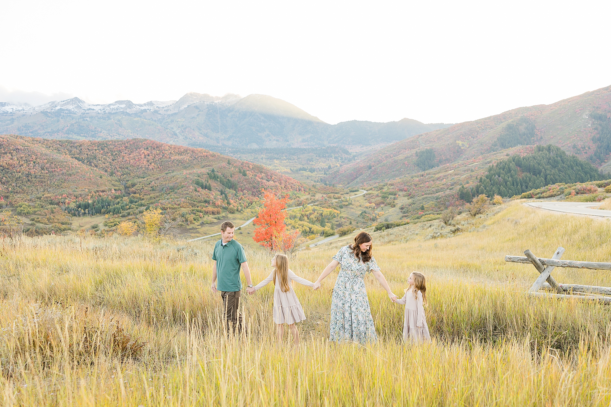 Timeless family moments set in the stunning fall landscape of Snow Basin.