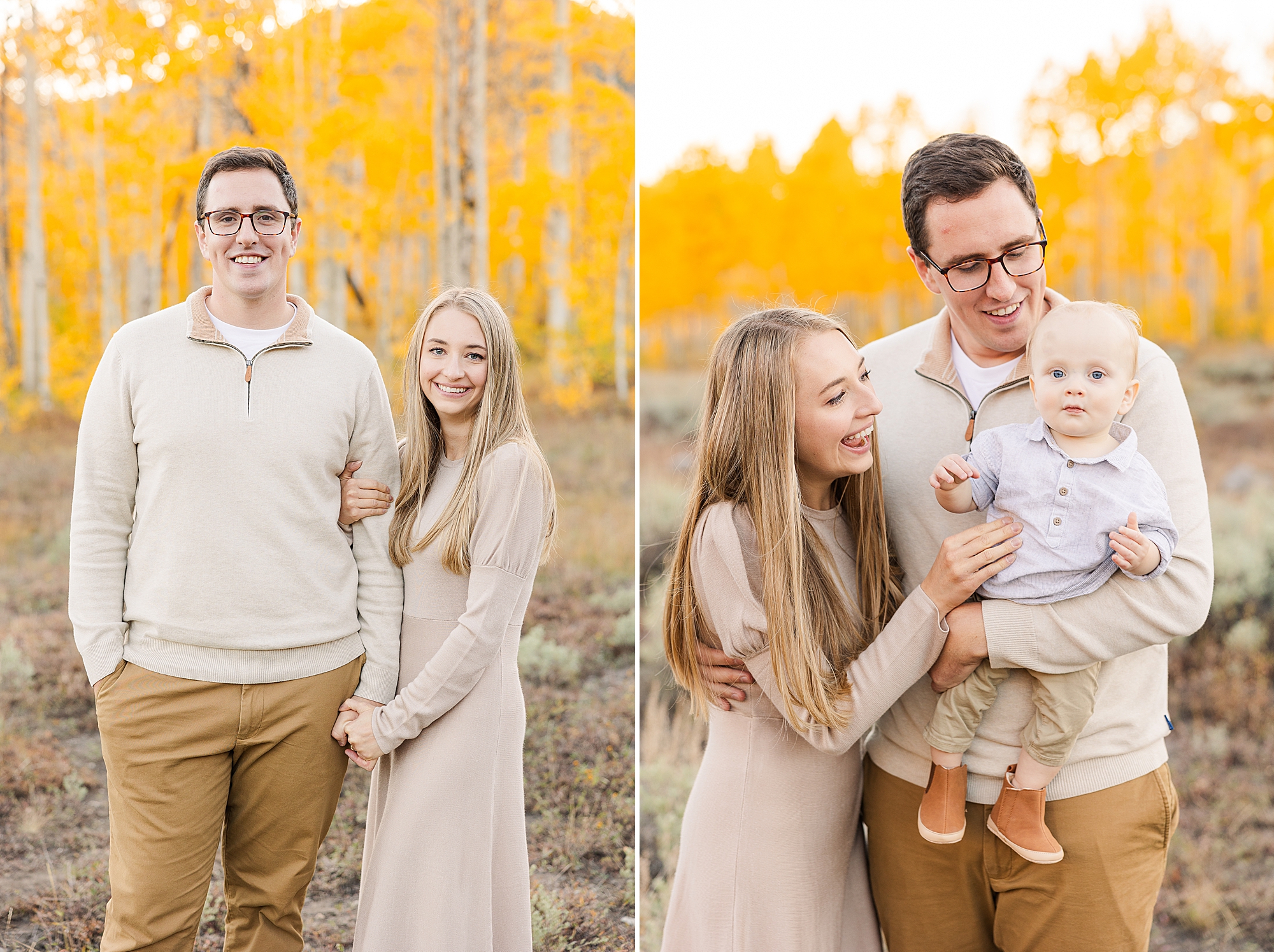 Snuggly family moments during a Utah sunset photography session.
